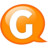 Speech balloon orange g